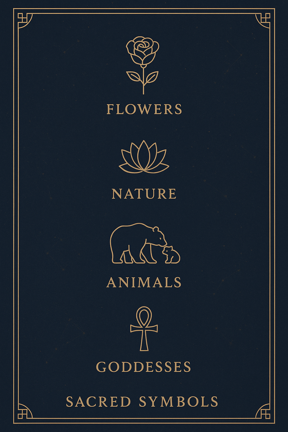 Infographic of the five major categories of motherhood symbols