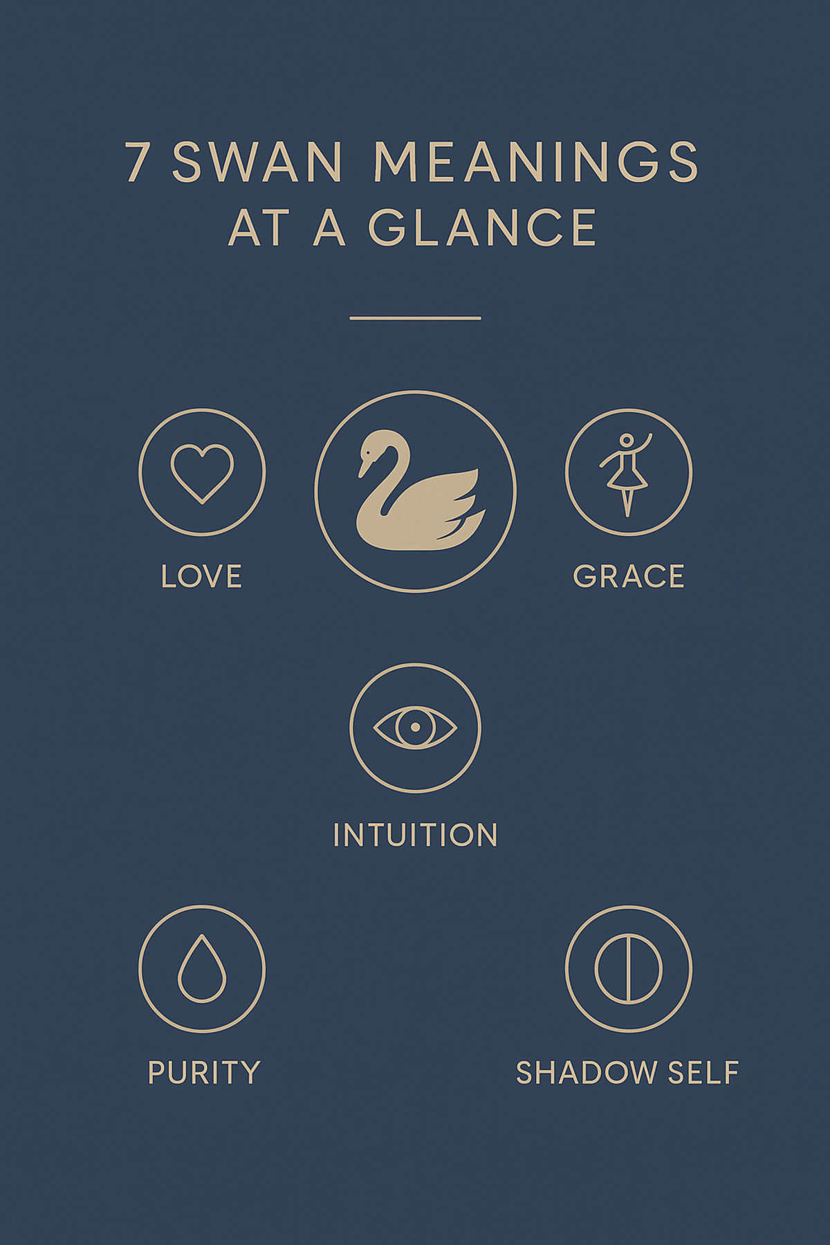 infographic swan symbolism meanings at a glance