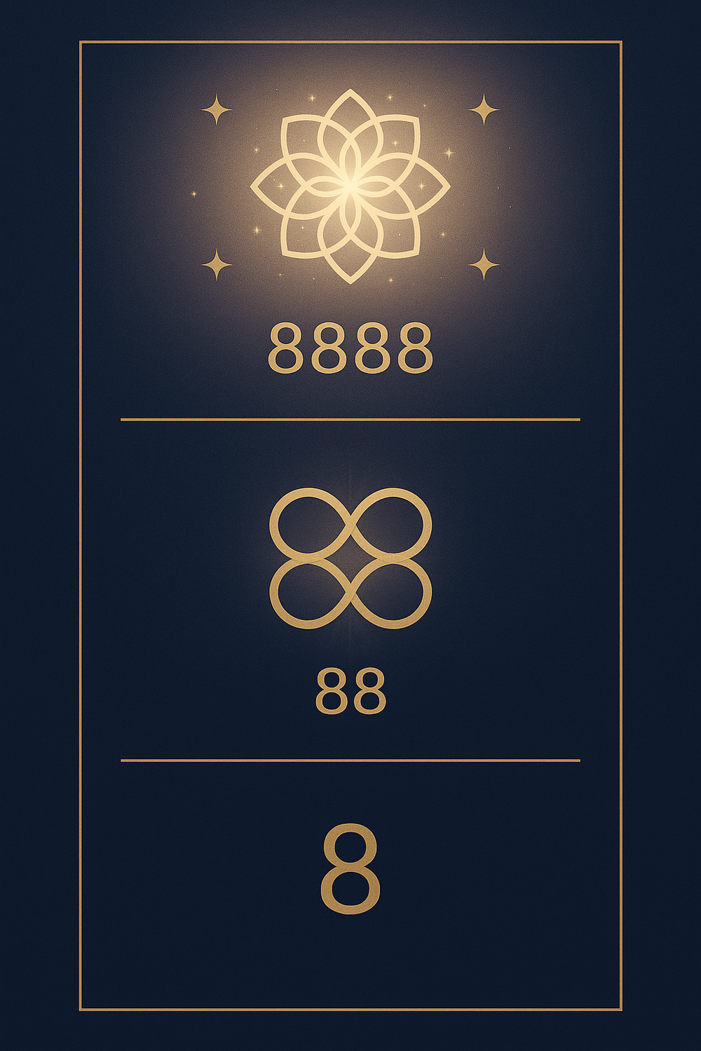 Angel number 8888 meaning: numerological breakdown of 8, 88, and 8888