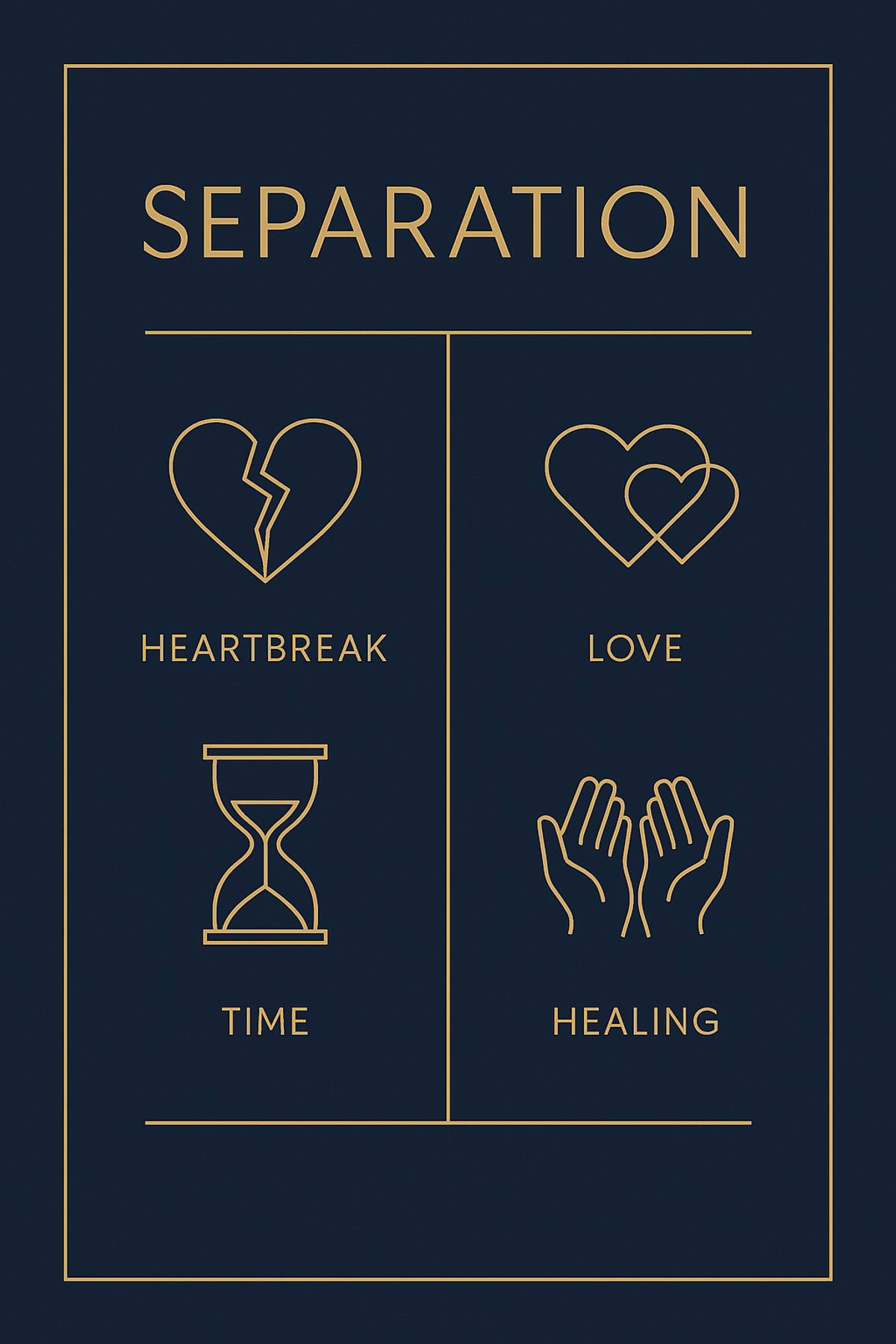 Infographic comparing 0707 twin flame separation signs and reunion signs