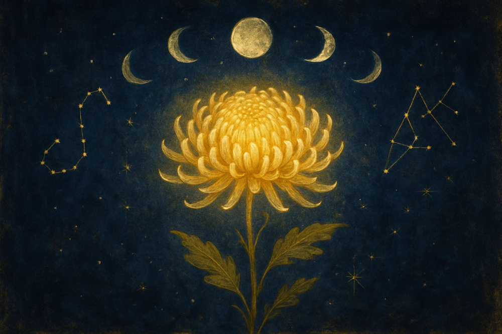 Chrysanthemum under Scorpio and Sagittarius constellations