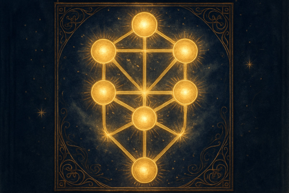 The Kabbalistic Tree of Life diagram showing the ten Sefirot