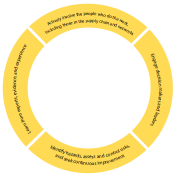 A diagram of the HOW principles