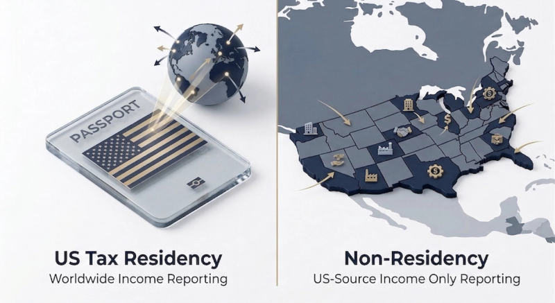 US Tax Residency vs Non-Residency: What Determines How You Are Taxed