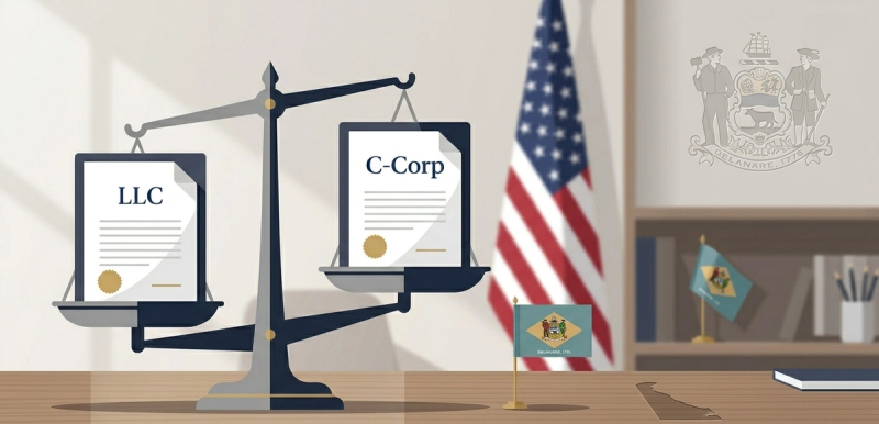 Delaware C-Corp vs LLC for Foreign Founders: How to Choose the Right US Entity