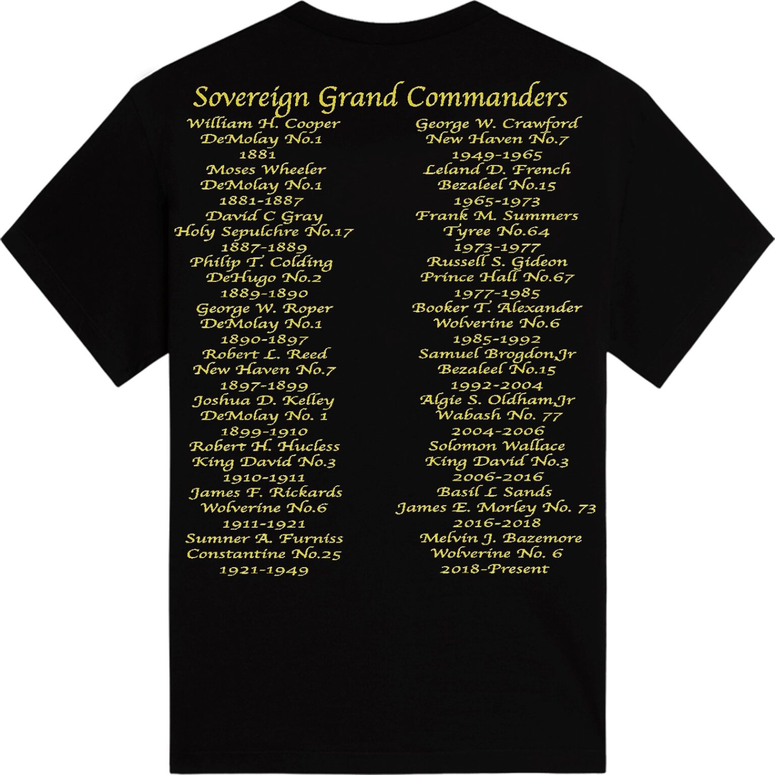 United Supreme Council Fundraiser Shirts 3