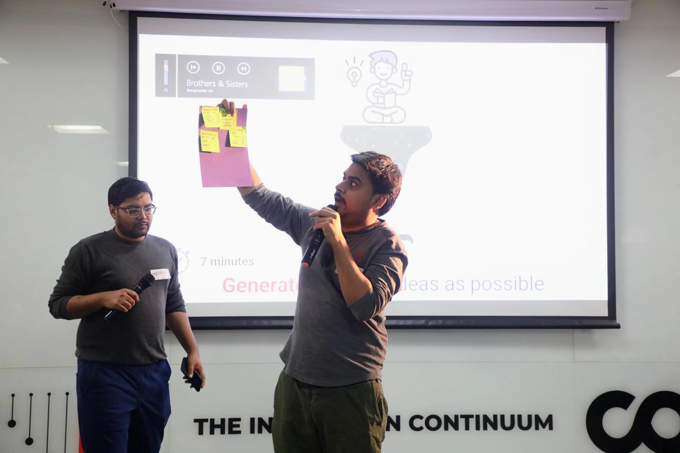Akash Shukla Explaining The Brainstorming Process