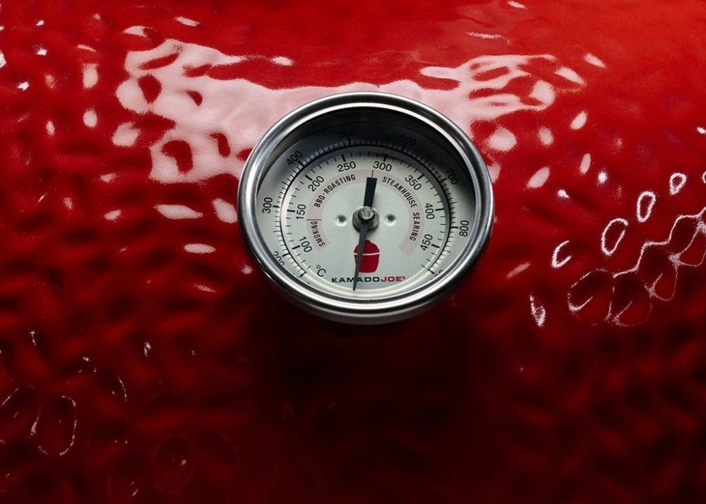 Controlling temperature in a Kamado
