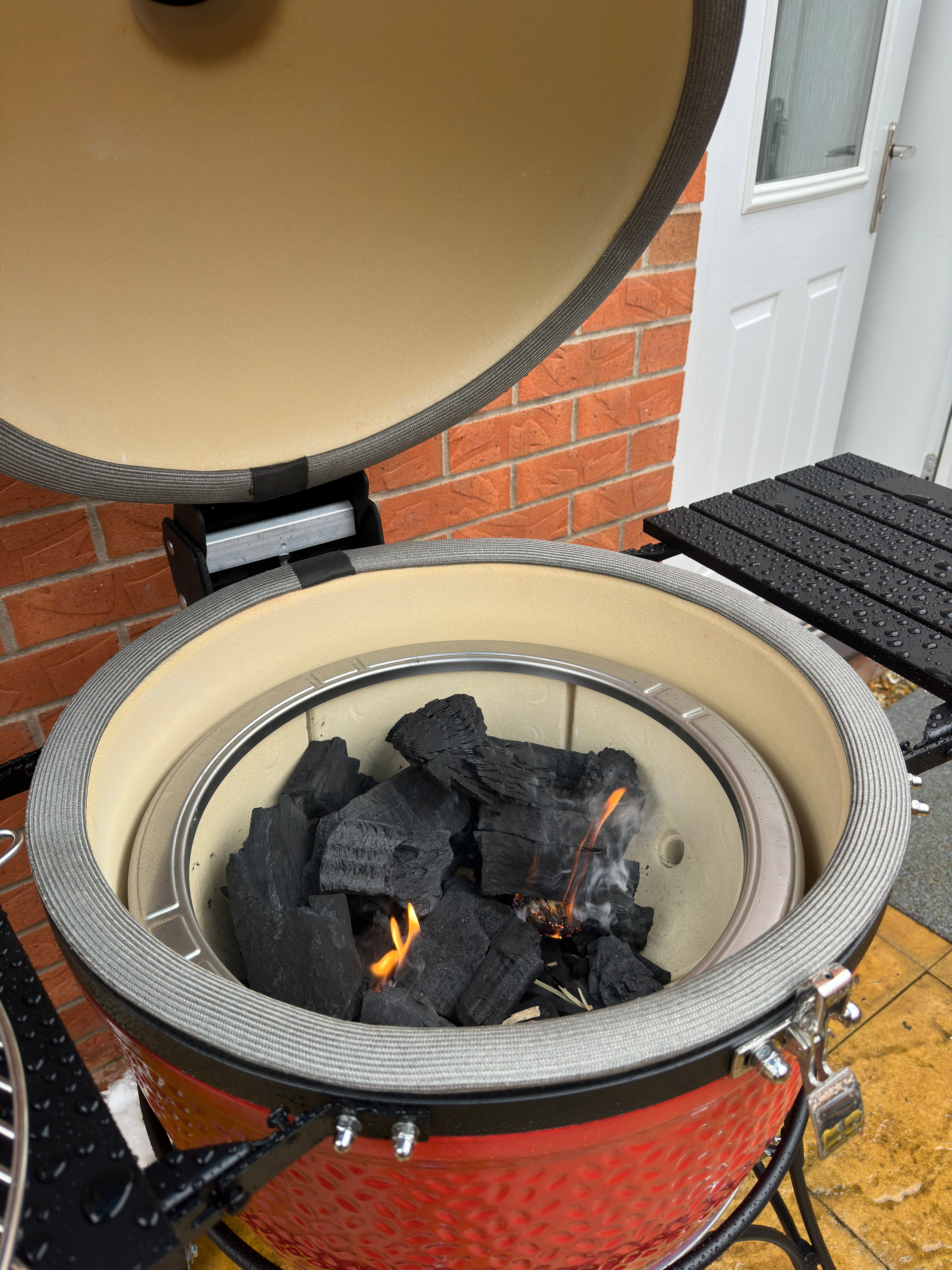Build a coal fire