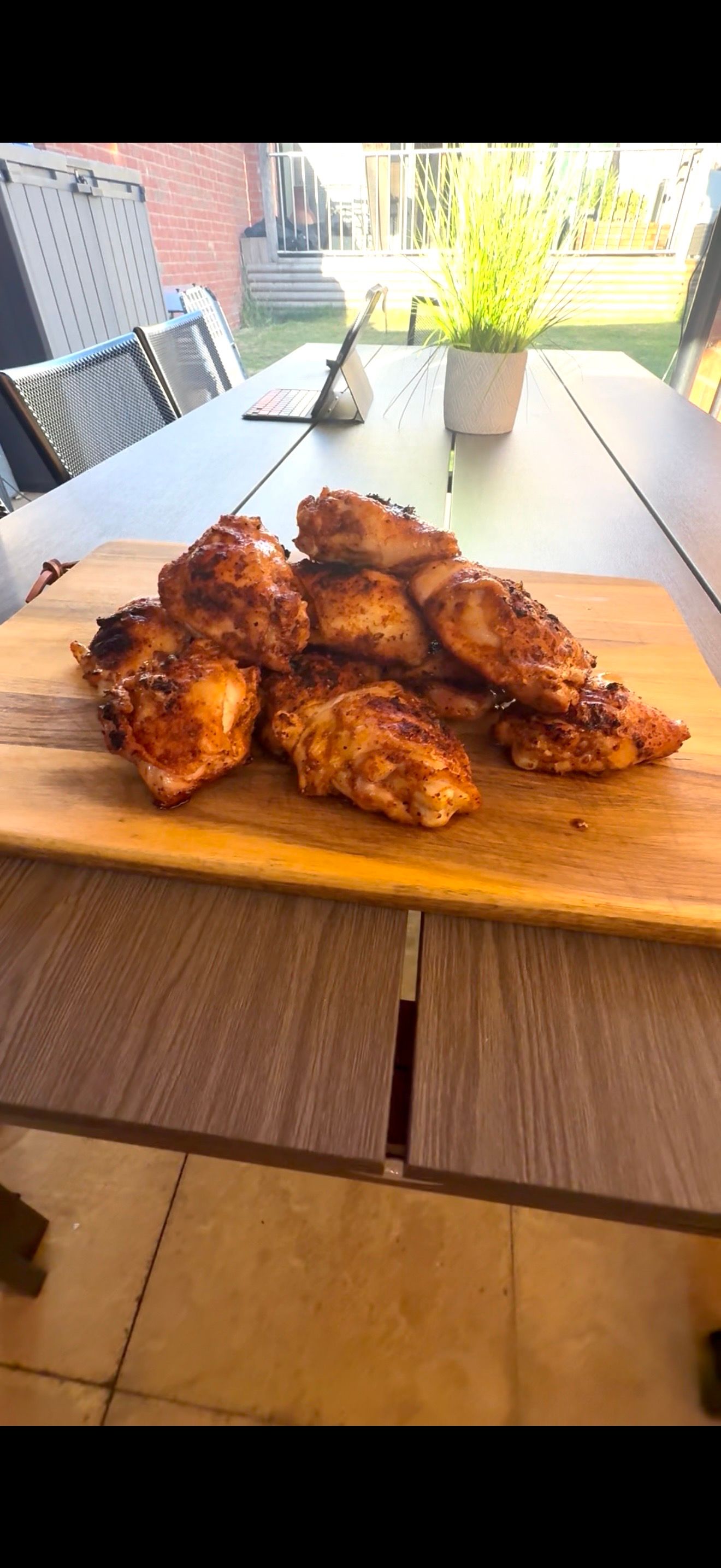 Kamado Chicken Thighs