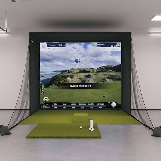 skytrak home golf simulator package