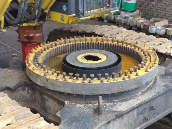 slew ring bolts on an excavator south africa coal mine