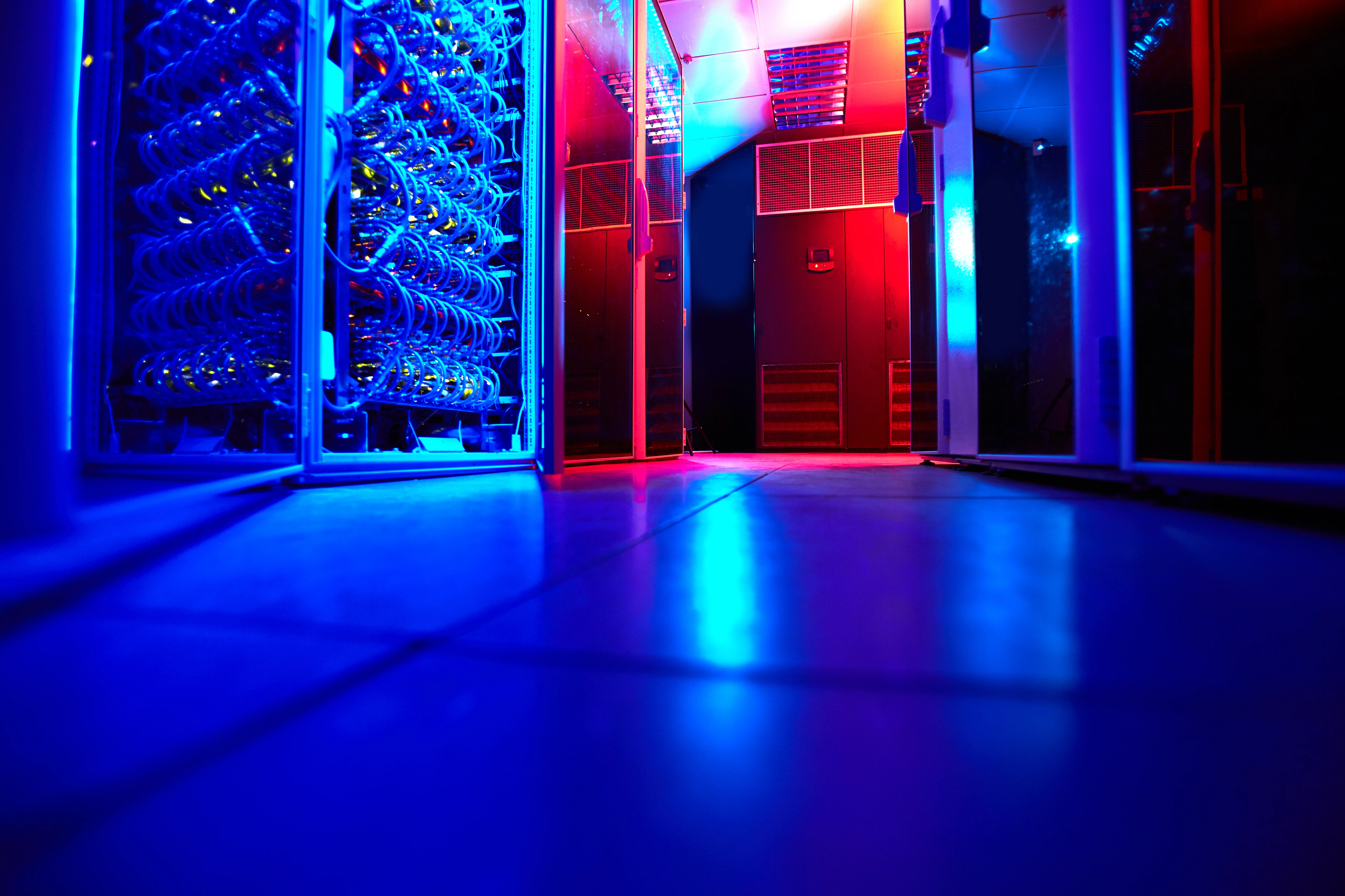 data center servers interior