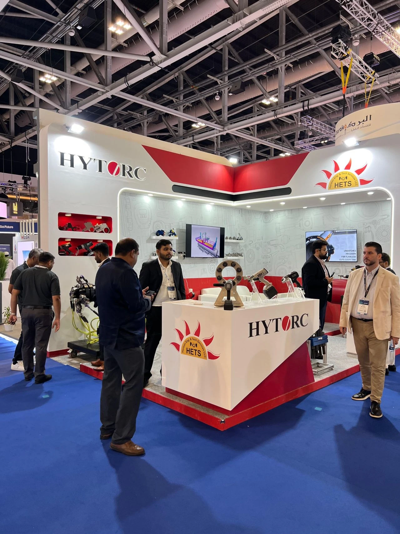 hytorc booth at Oman Petroleum & Energy Show  opes in muscat oman