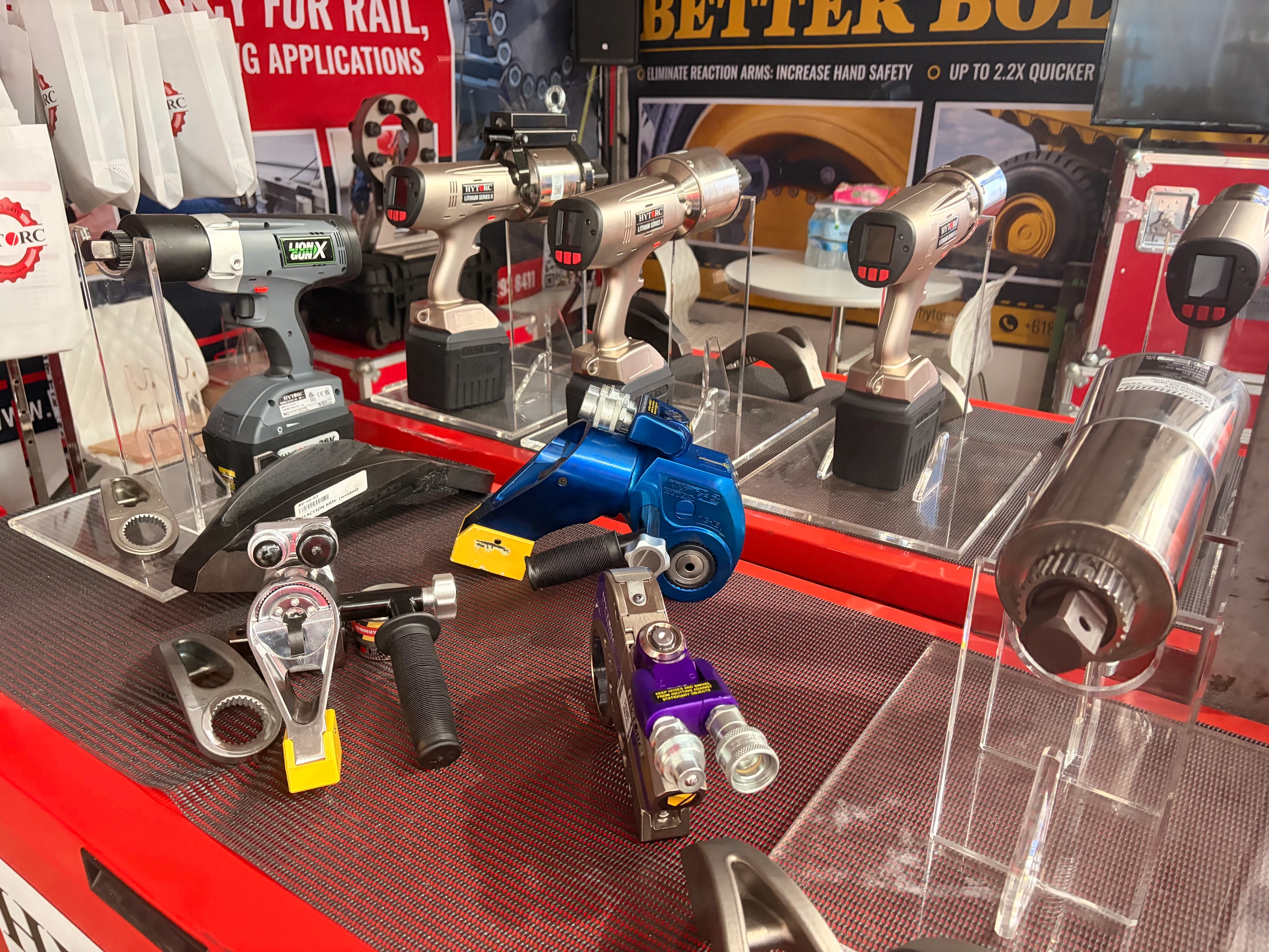 HYTORC Australia Queensland Mining & Engineering Exhibition bolting torque tool display