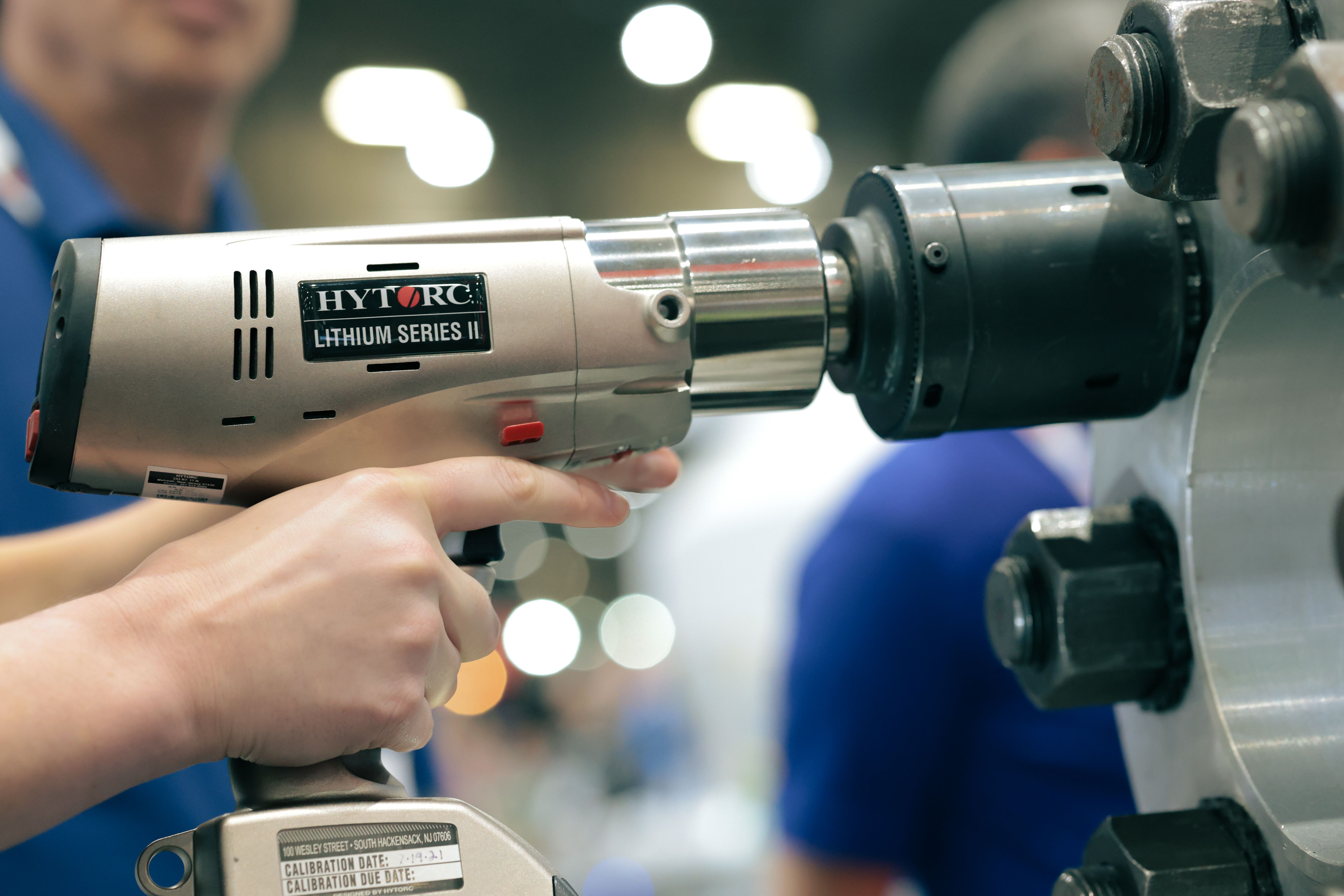 person using LST torque tool