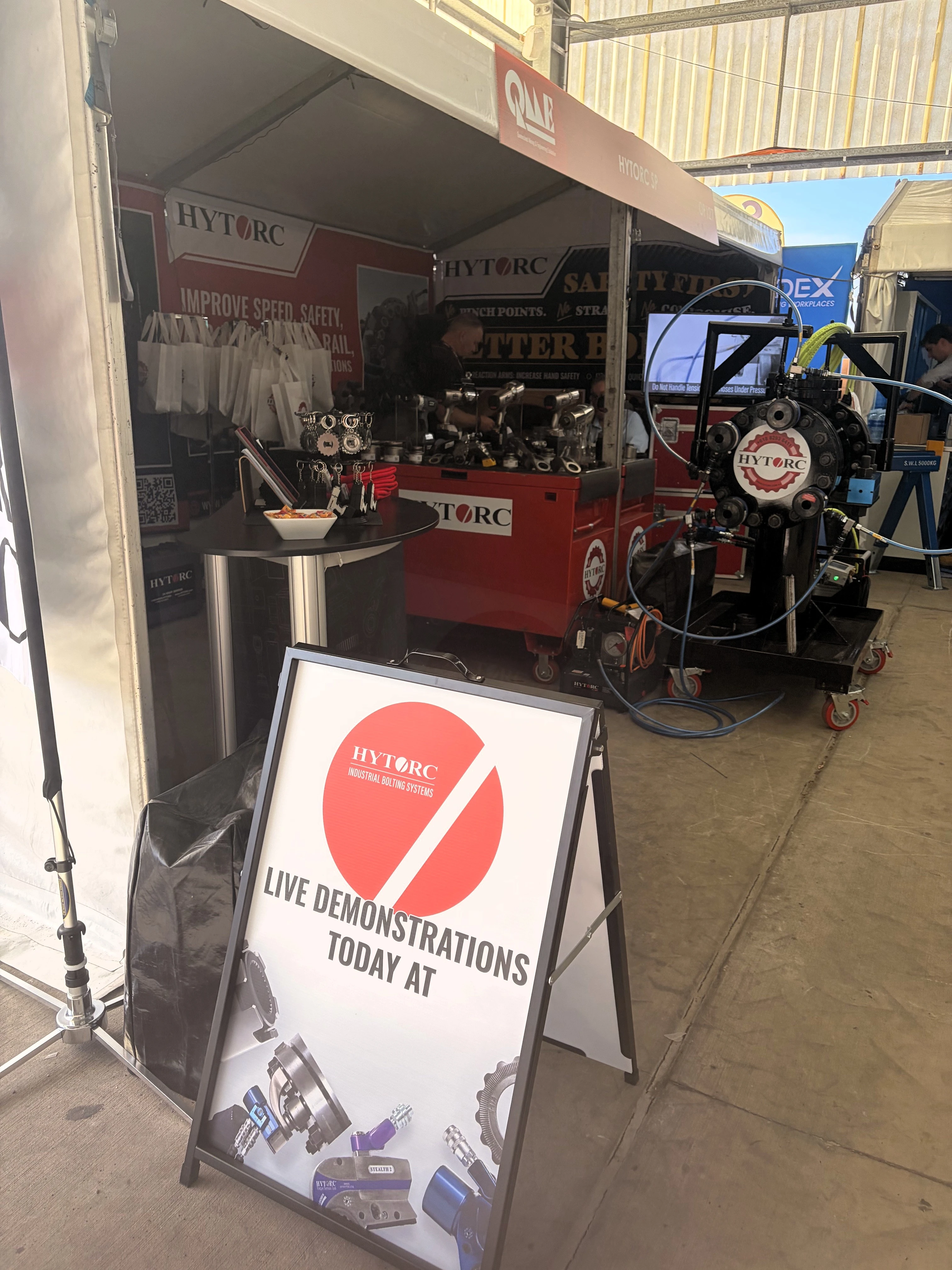 HYTORC Australia booth stand Queensland Mining & Engineering Exhibition