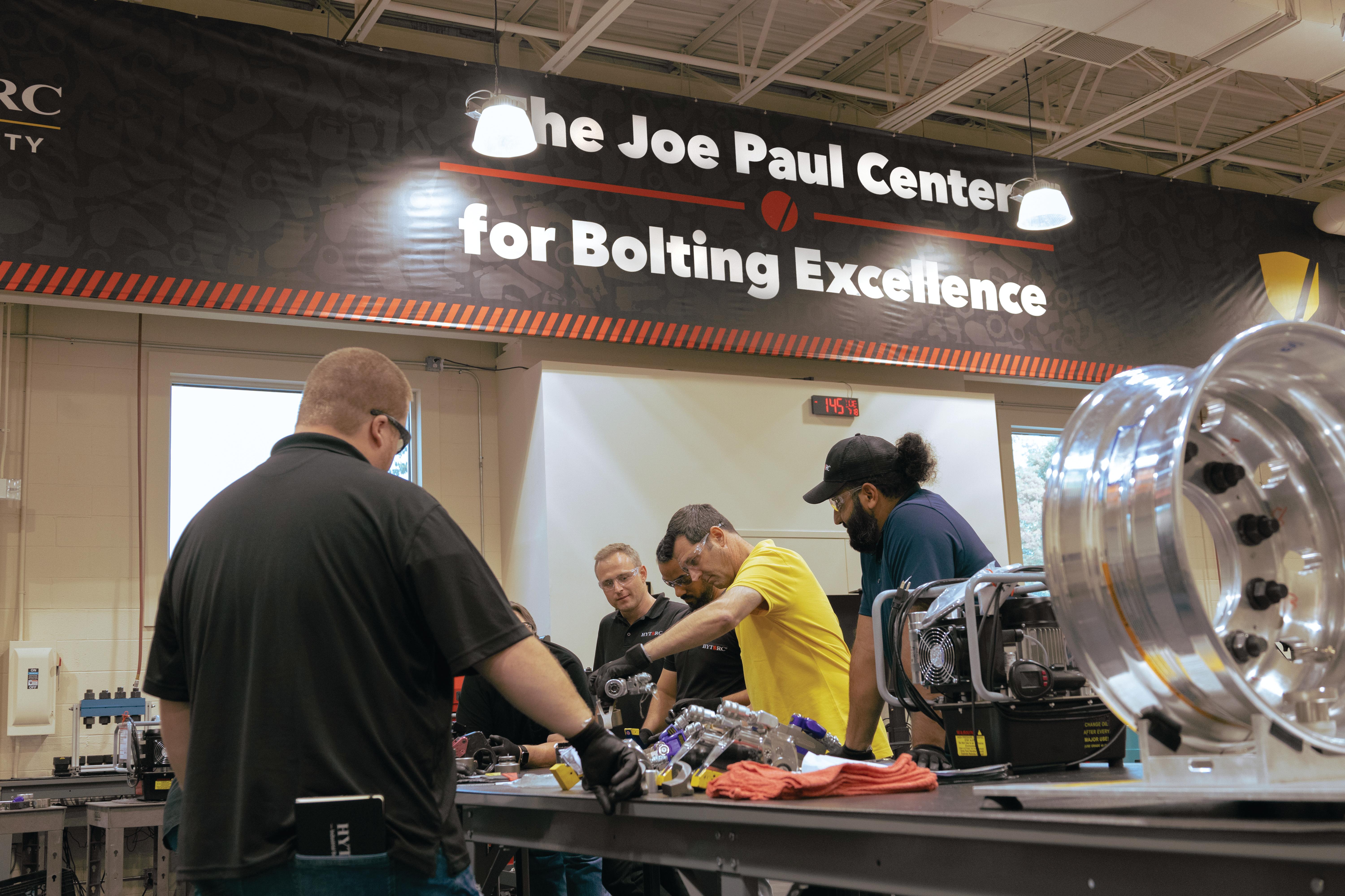 team training at the joe paul center for bolting excellence