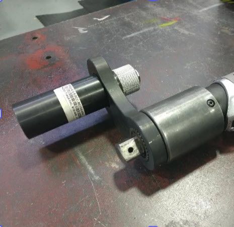 HYTORC electric torque tool with arched track pad