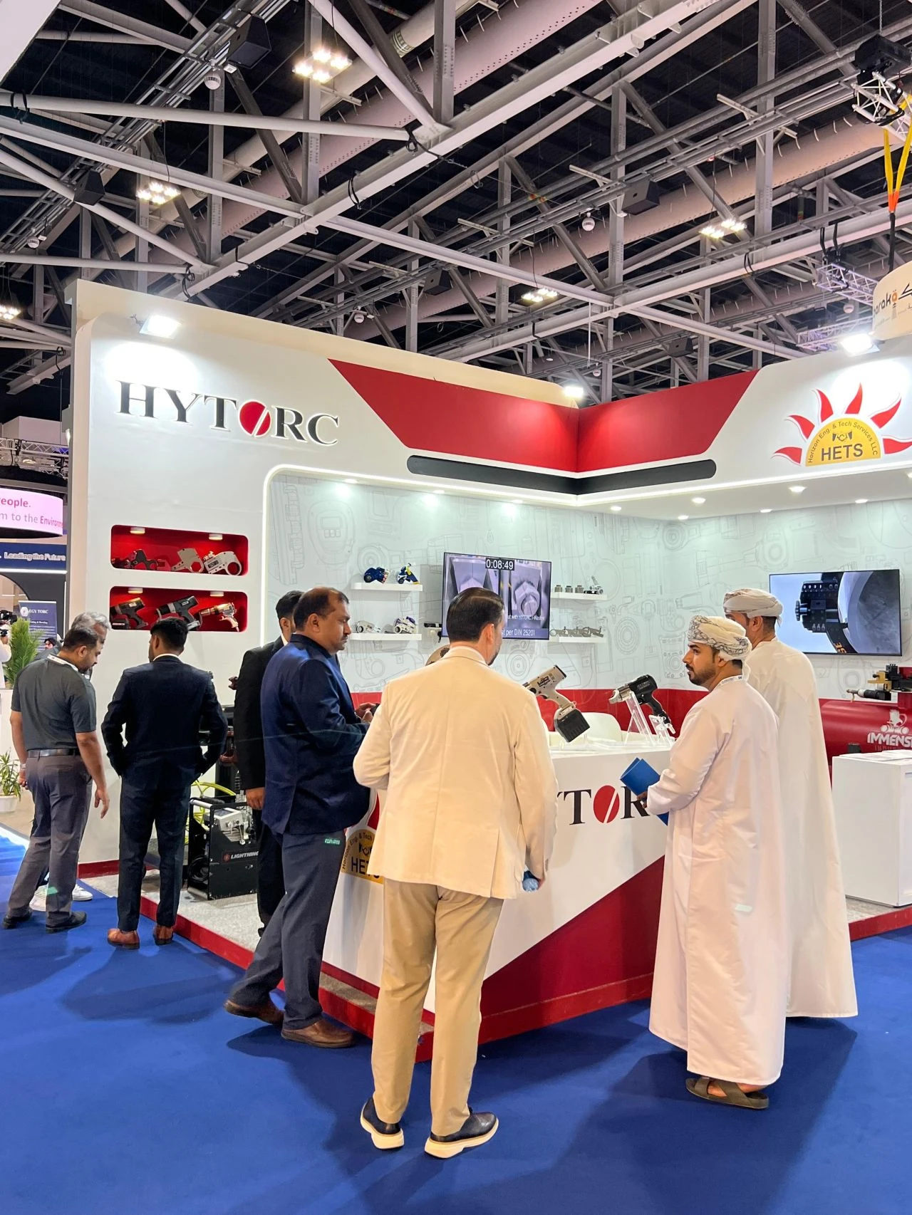 hytorc booth at Oman Petroleum & Energy Show  opes in muscat oman