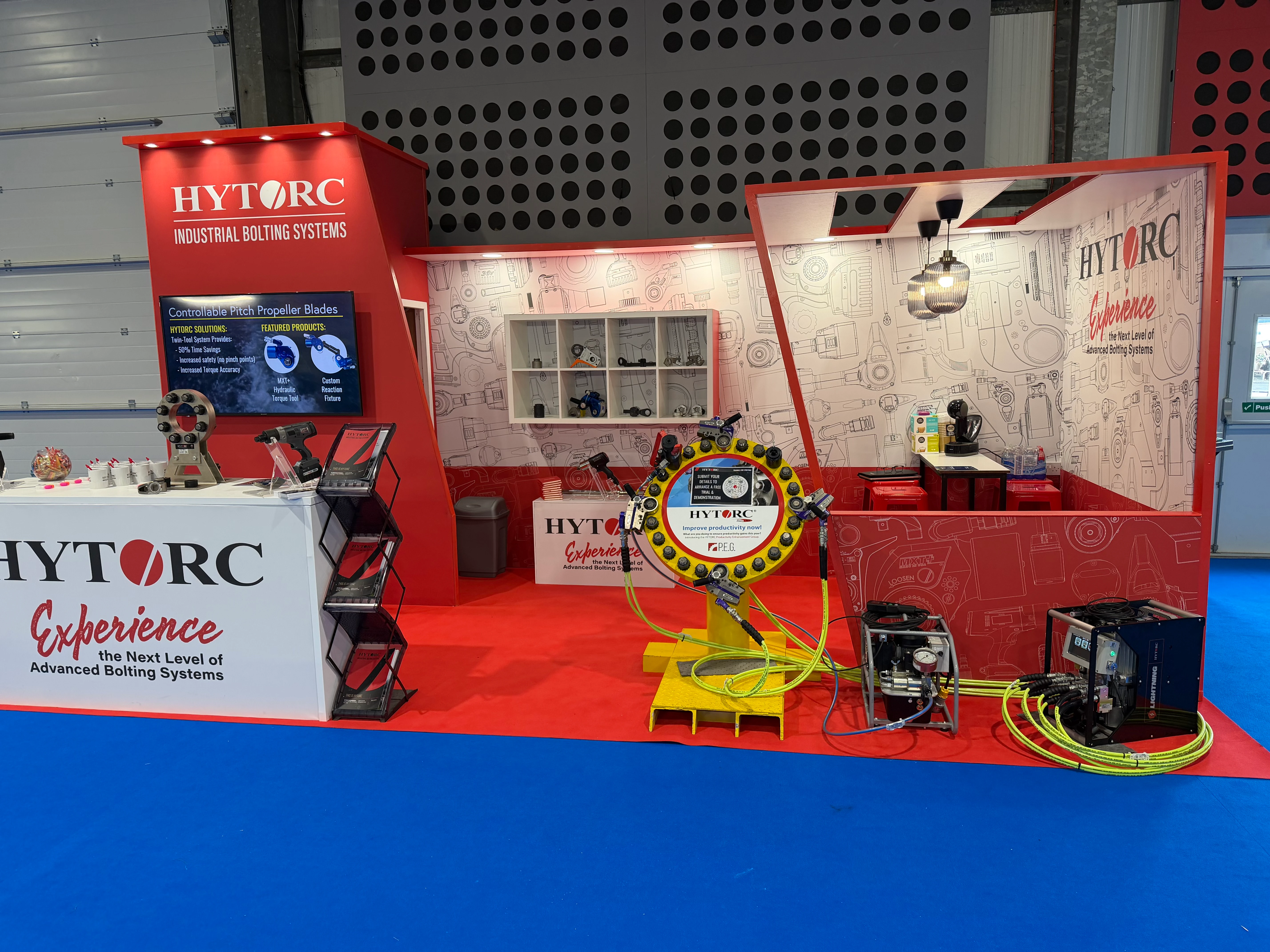 hytorc booth at uk energy trade show expo