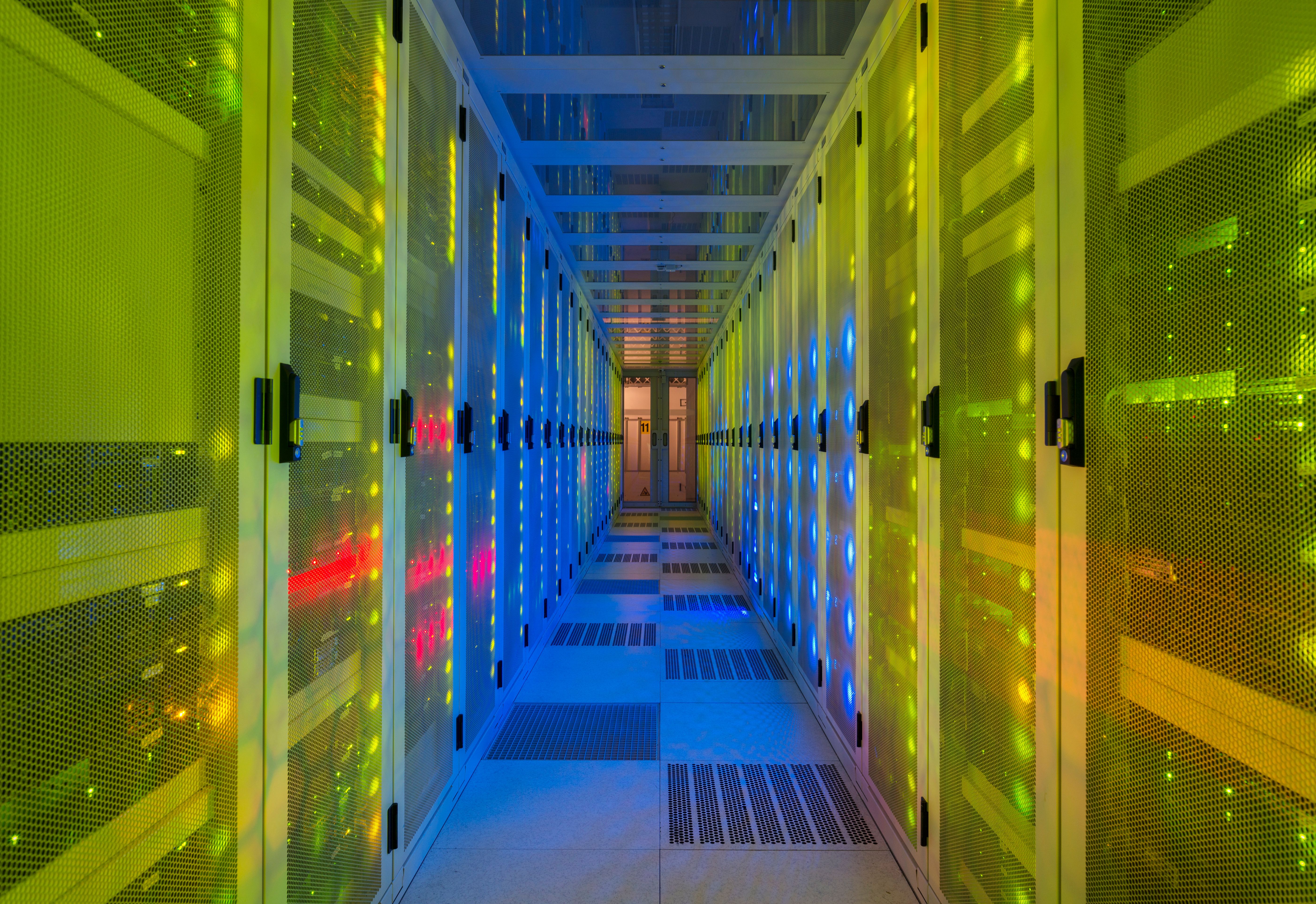 data center servers interior