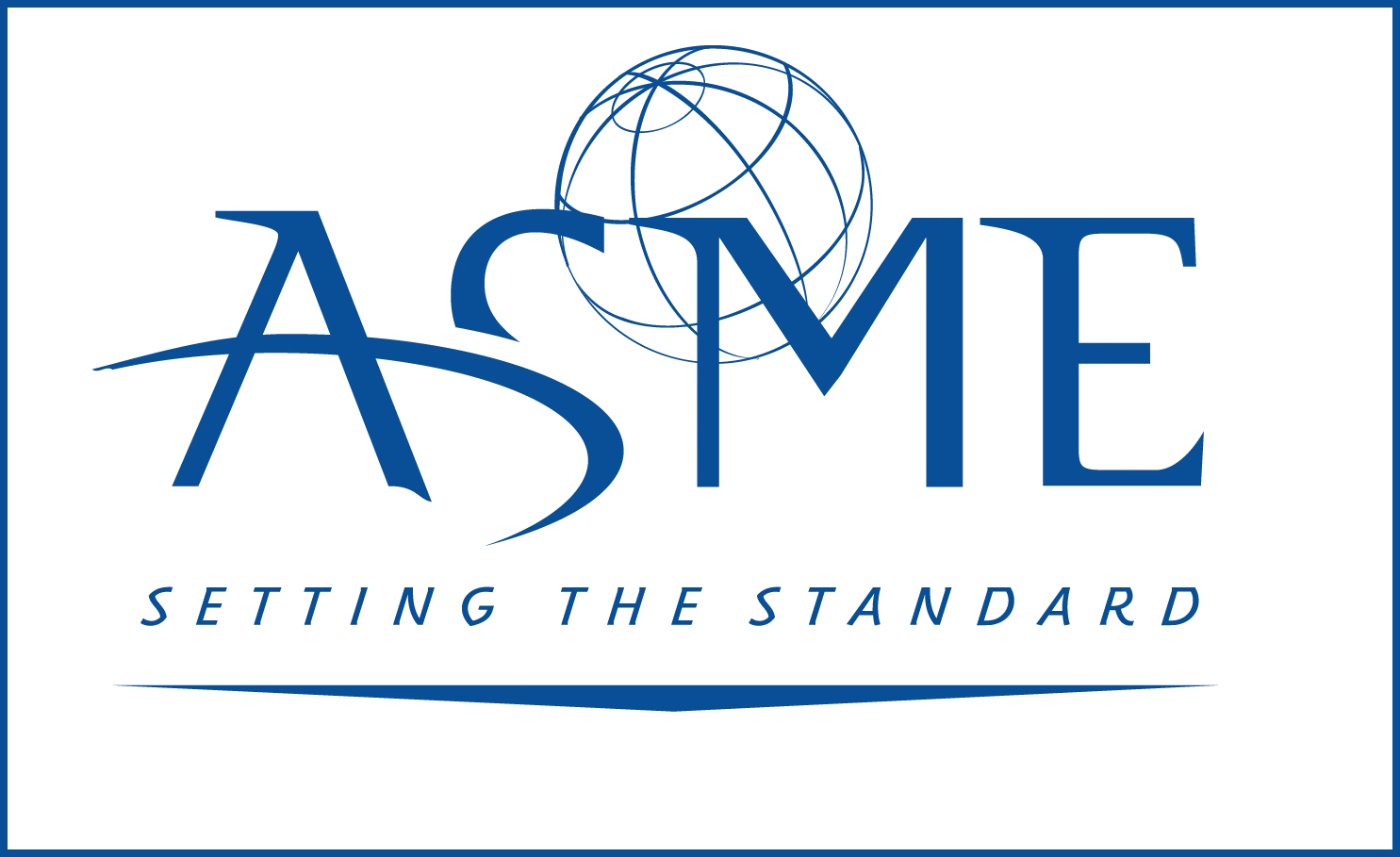 asme American Society of Mechanical Engineers logo blue letter on white background