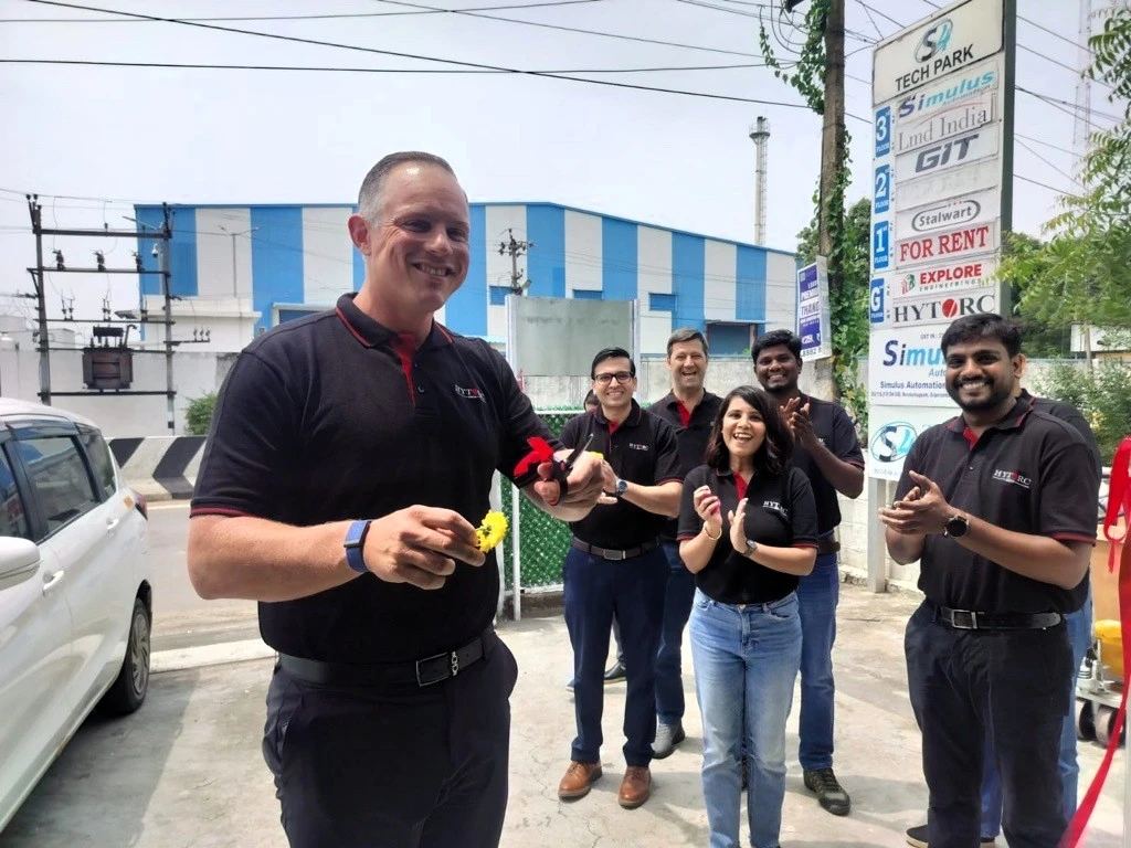 hytorc president ceo eric junkers ribbon cutting HYTORC Chennai Service Center Sriperumbudur, Tamil Nadu, India 