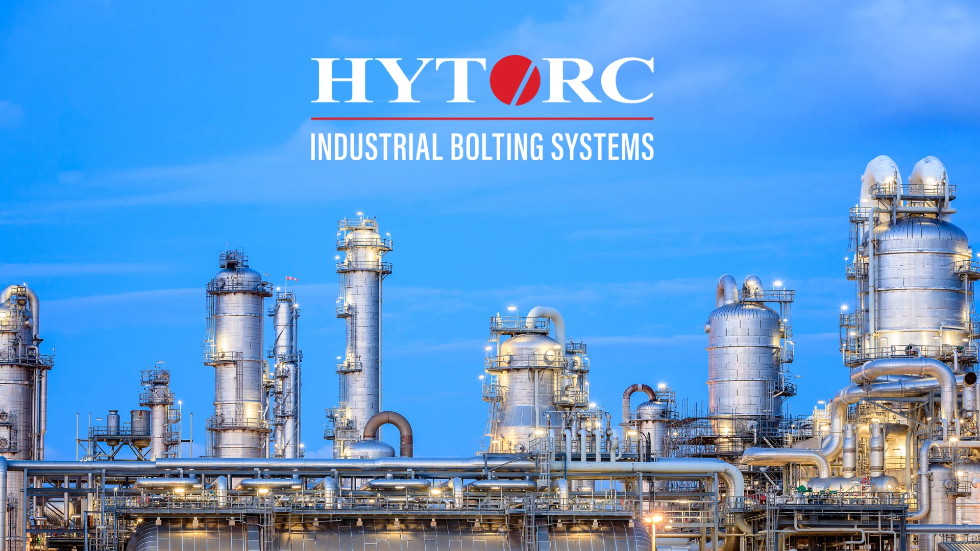 oil refinery blue sky hytorc logo