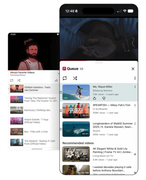 new queue UI design