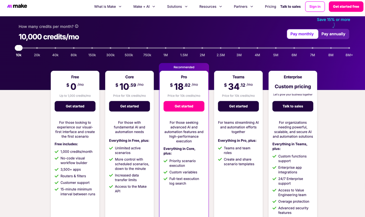 Review credit plans and pricing tiers for the best ai workflow builders designed to streamline advanced AI features and automated scenario execution.