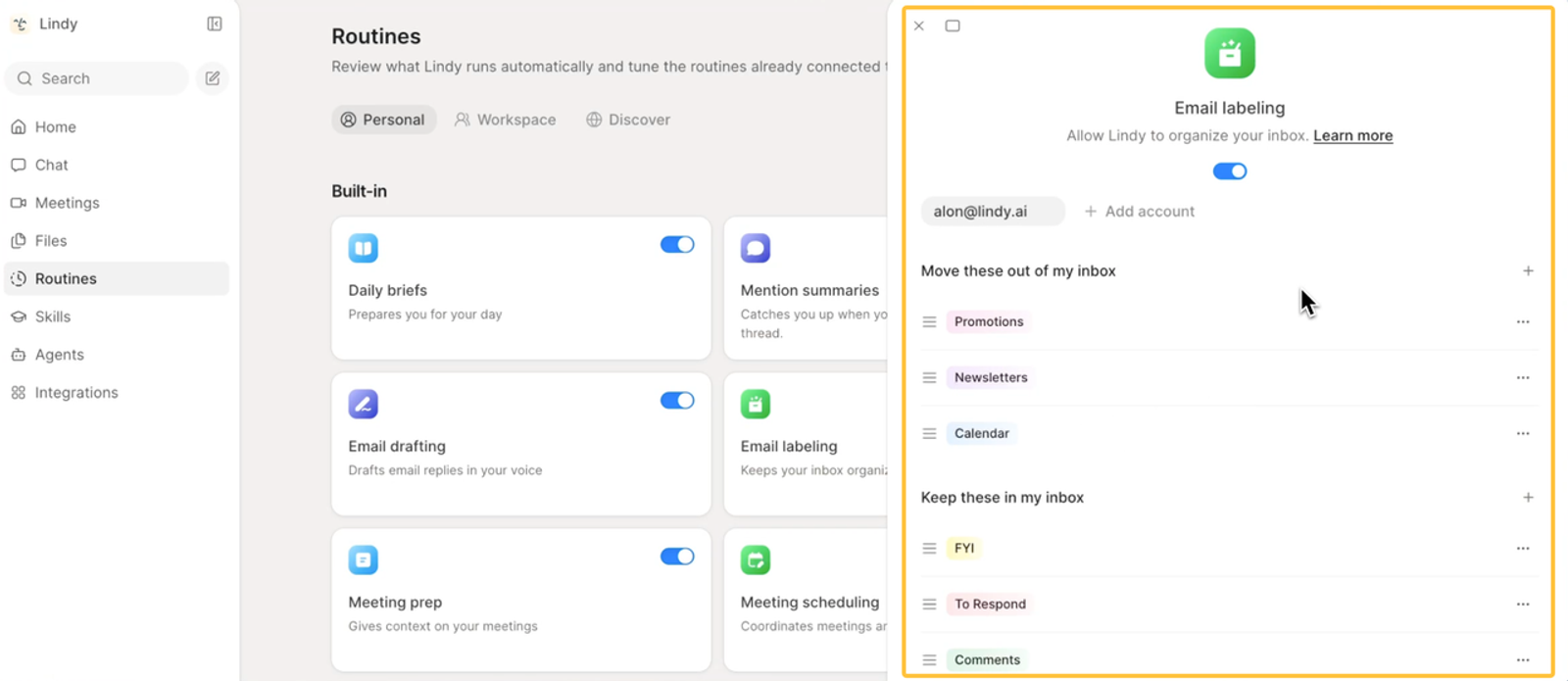 In this Lindy AI review, we explore the automated email labeling routine that efficiently organizes your inbox.