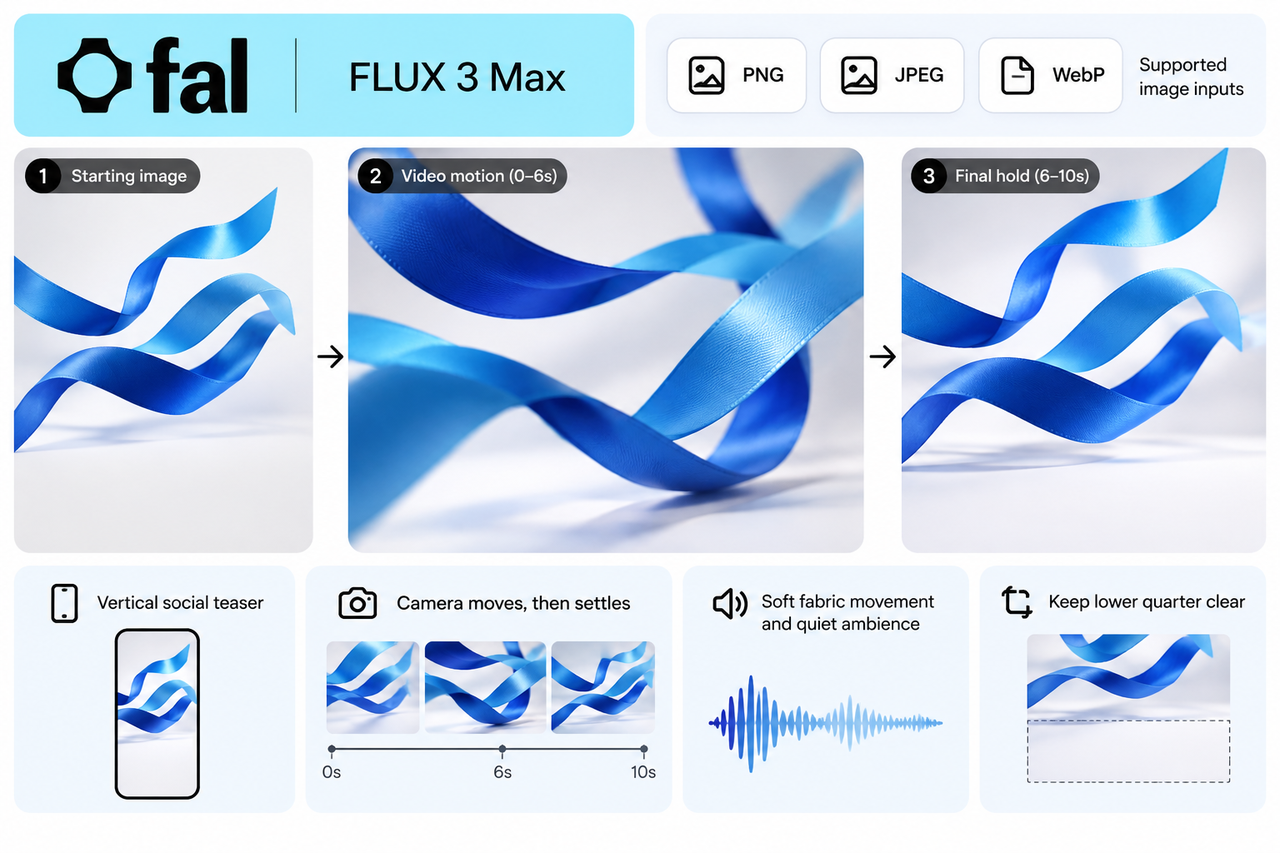 Plan motion paths and camera moves using a structured flux 3 max campaign workflow diagram.