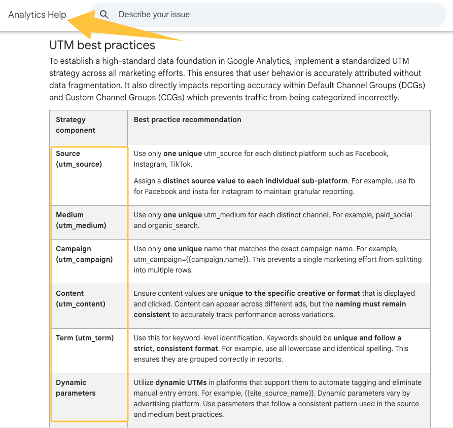 Standardized UTM tracking best practices from a top pre launch marketing agency.