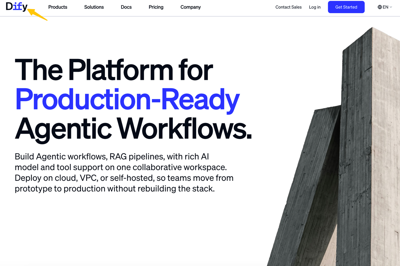 Build production-ready agentic workflows with Dify, one of the most flexible open-source gumloop alternatives.