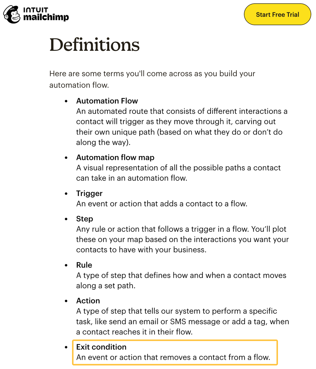 A list of essential definitions like triggers, rules, and steps to help build a successful marketing automation workflow.