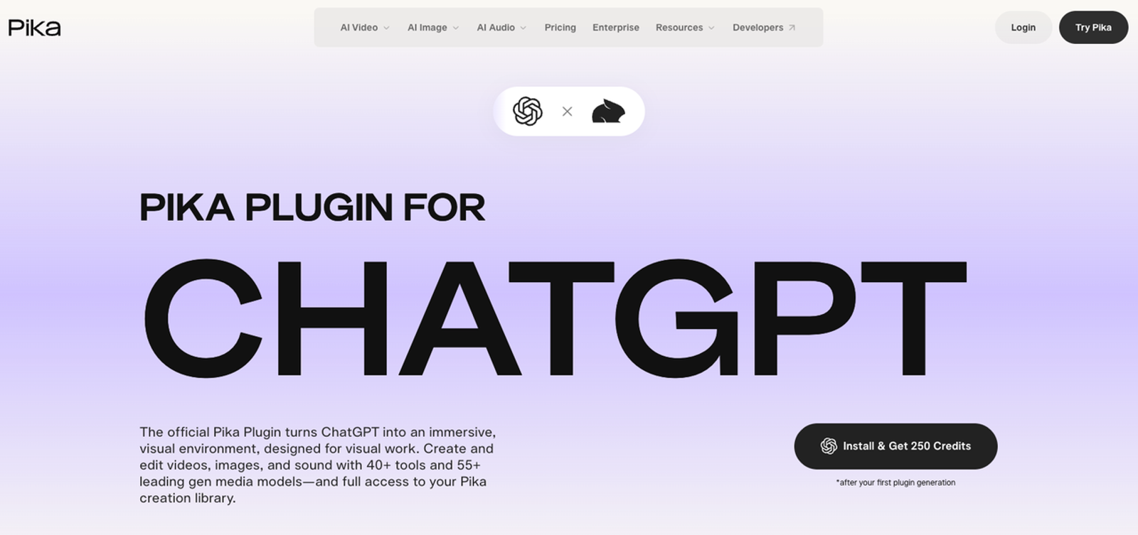 Explore the official plugin integration to build an efficient pika chatgpt campaign workflow inside ChatGPT.