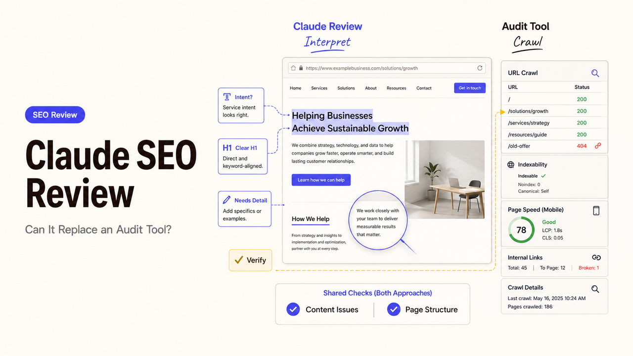 In our Claude SEO review, we compare AI-driven web analysis against traditional audit tools for content and page structure.