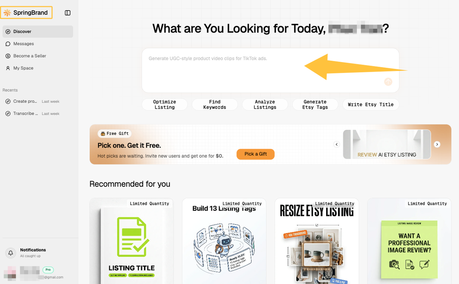 SpringBrand platform interface showing SEO and listing tools for digital marketing due diligence.