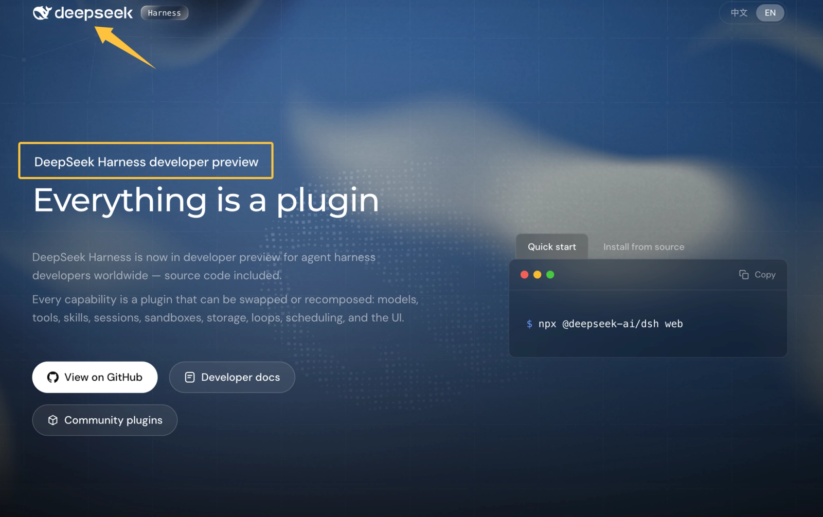 Discover what is deepseek harness through its developer preview page, highlighting that every capability is a plugin.