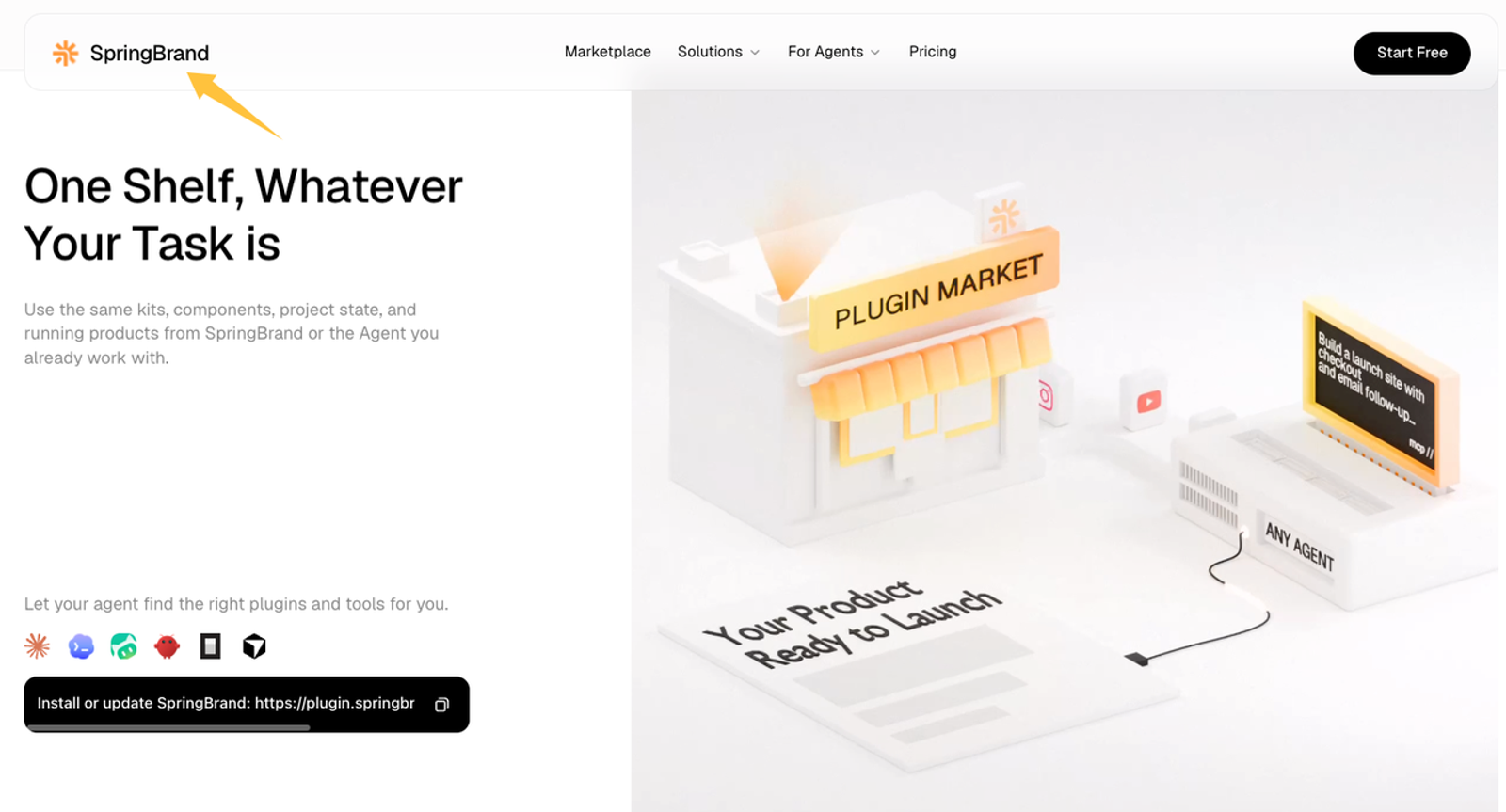 Browse the plugin market to enhance functionality and scale your ai agent builder projects.