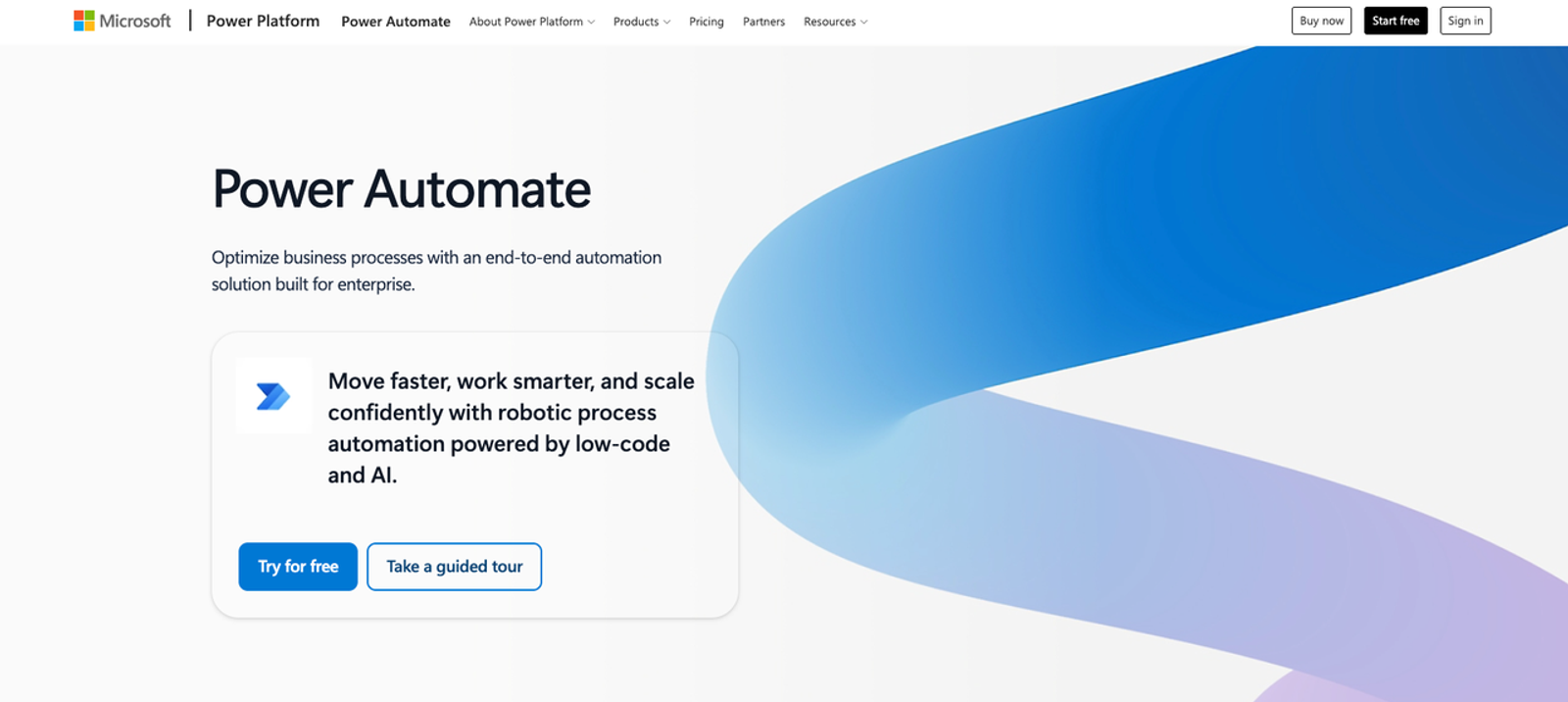 Microsoft Power Automate interface listed among the best human in the loop workflow tools for enterprise.