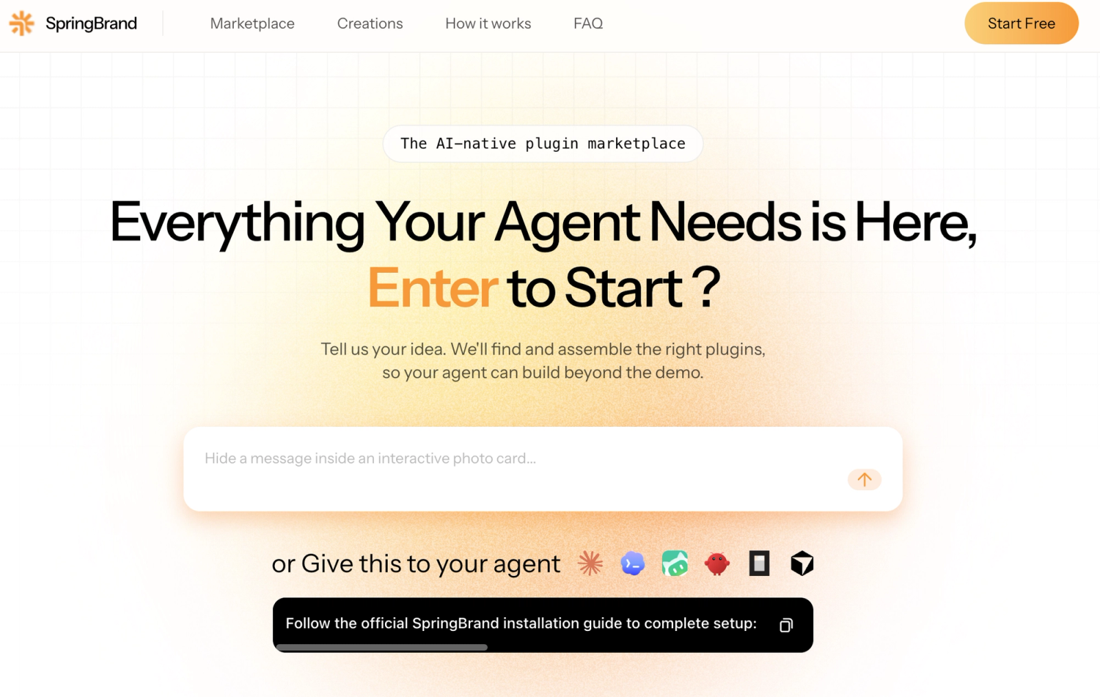 A website homepage showing a plugin marketplace, showcasing how does deepseek harness work as a key use case.