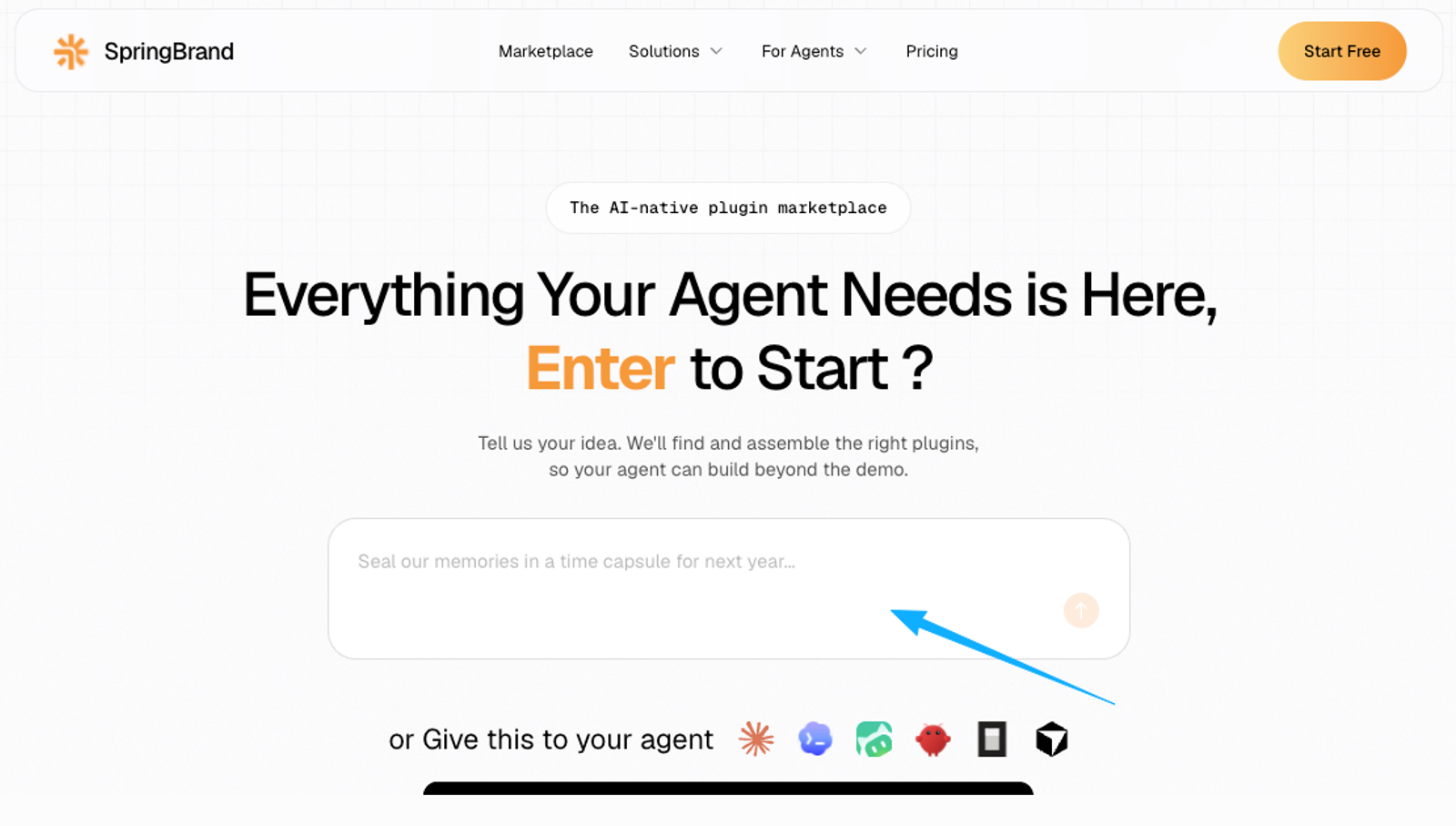 Prompt interface for AI workflow automation tools and plugin marketplace designed to assemble agent tasks.