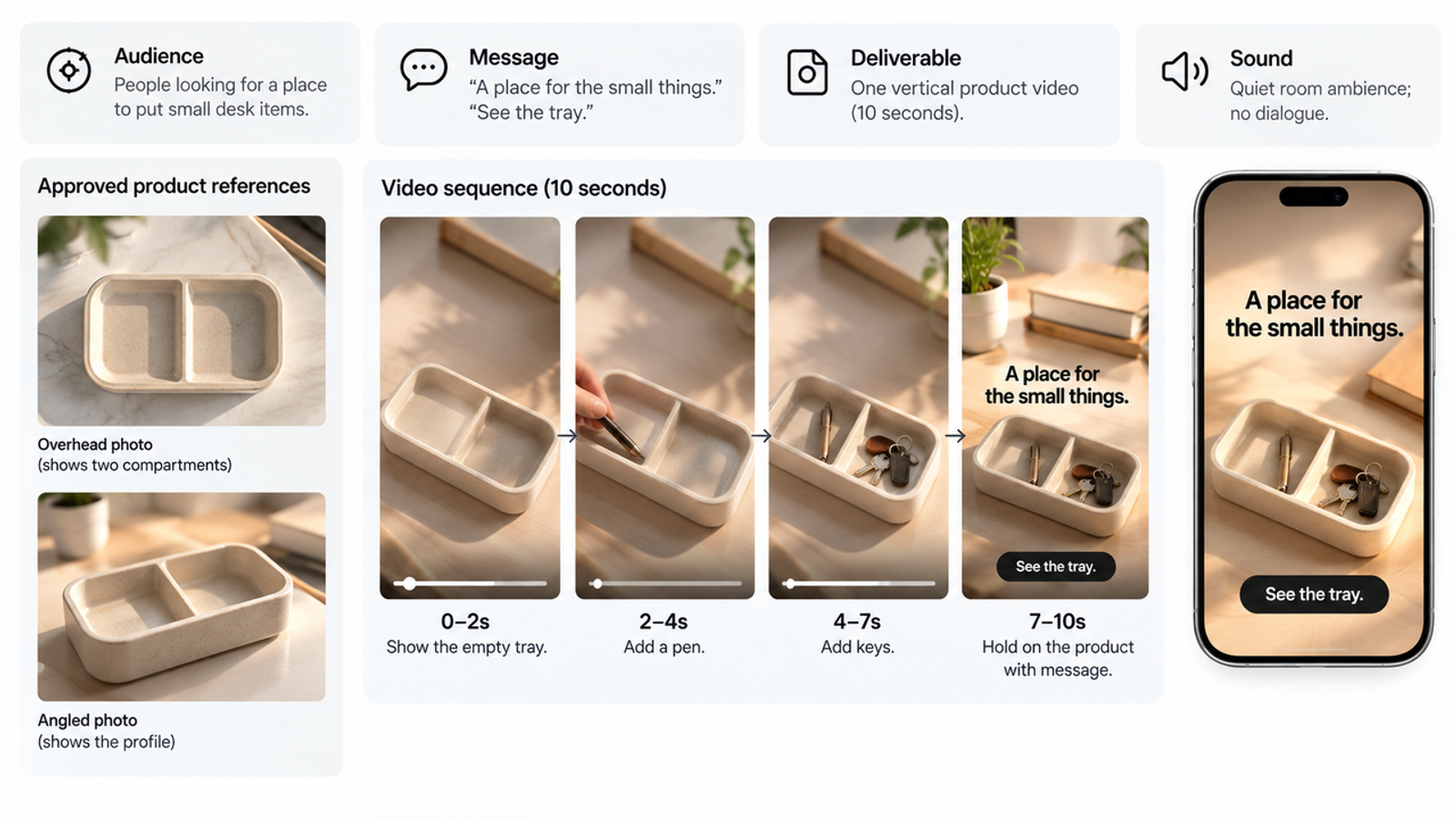 Map out product video sequences and sound messaging within your pika chatgpt campaign workflow.