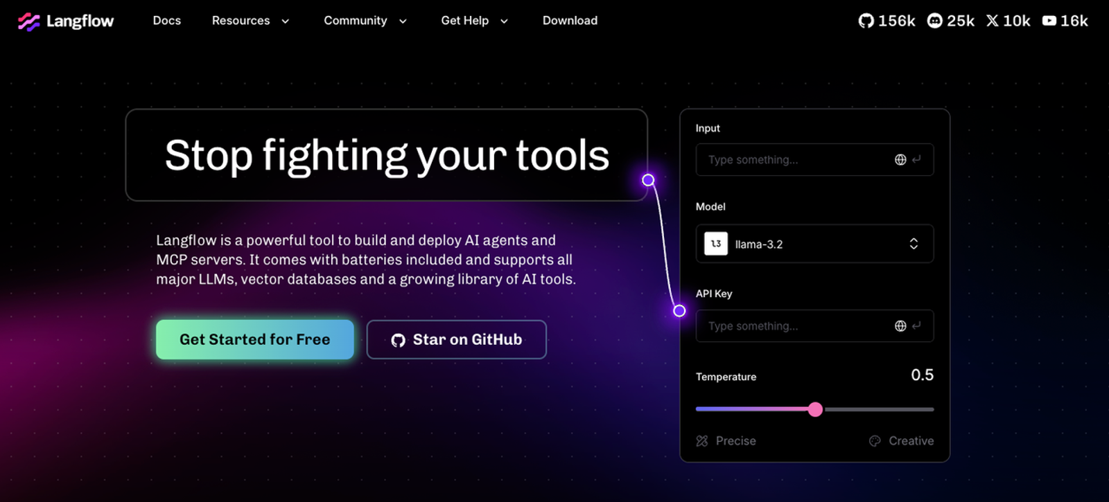 Get started with Langflow, robust openclaw alternatives for building and deploying AI agents and MCP tools.