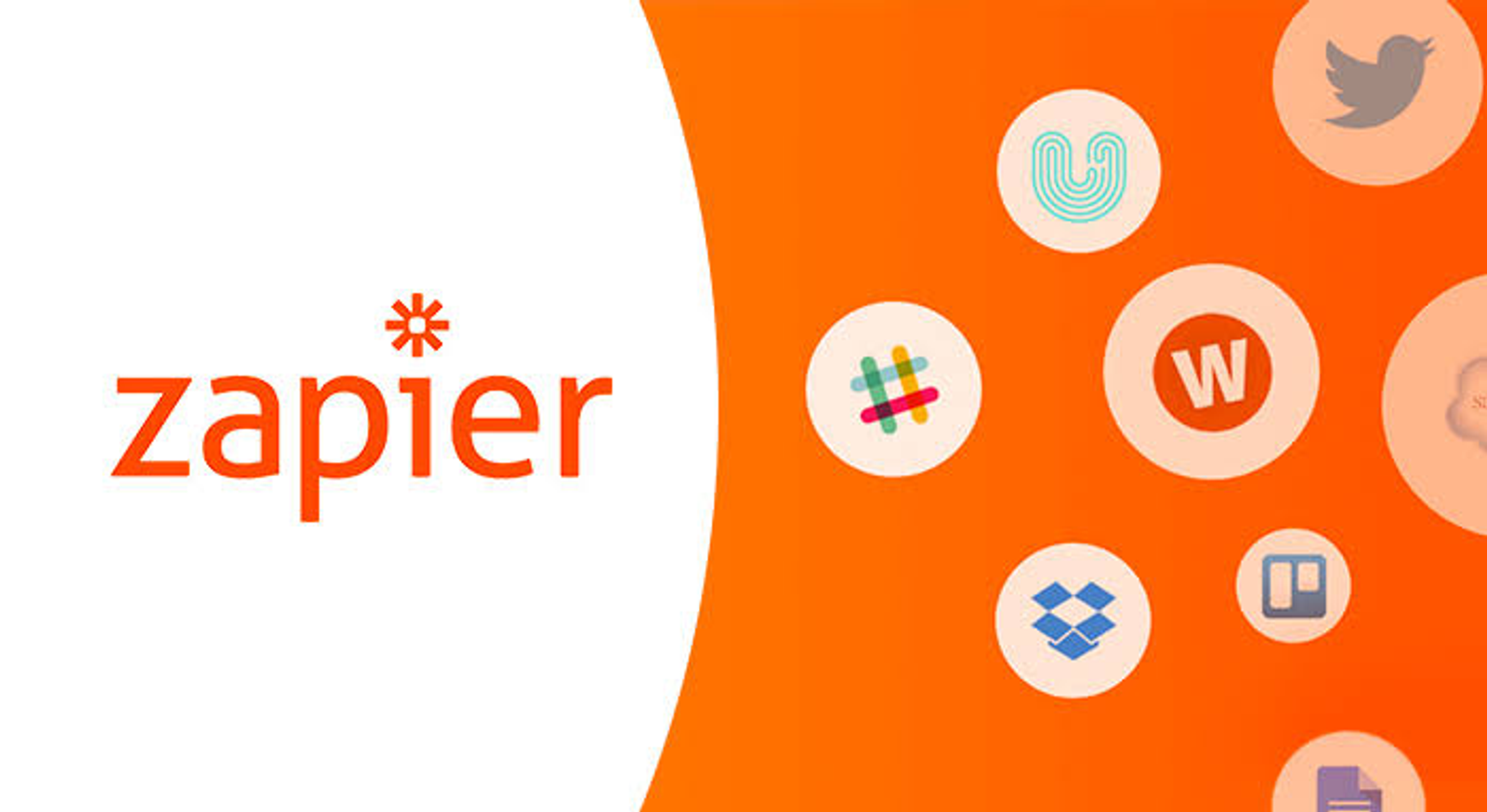 Zapier review highlighting seamless integrations with popular apps like Slack, Trello, and Dropbox.