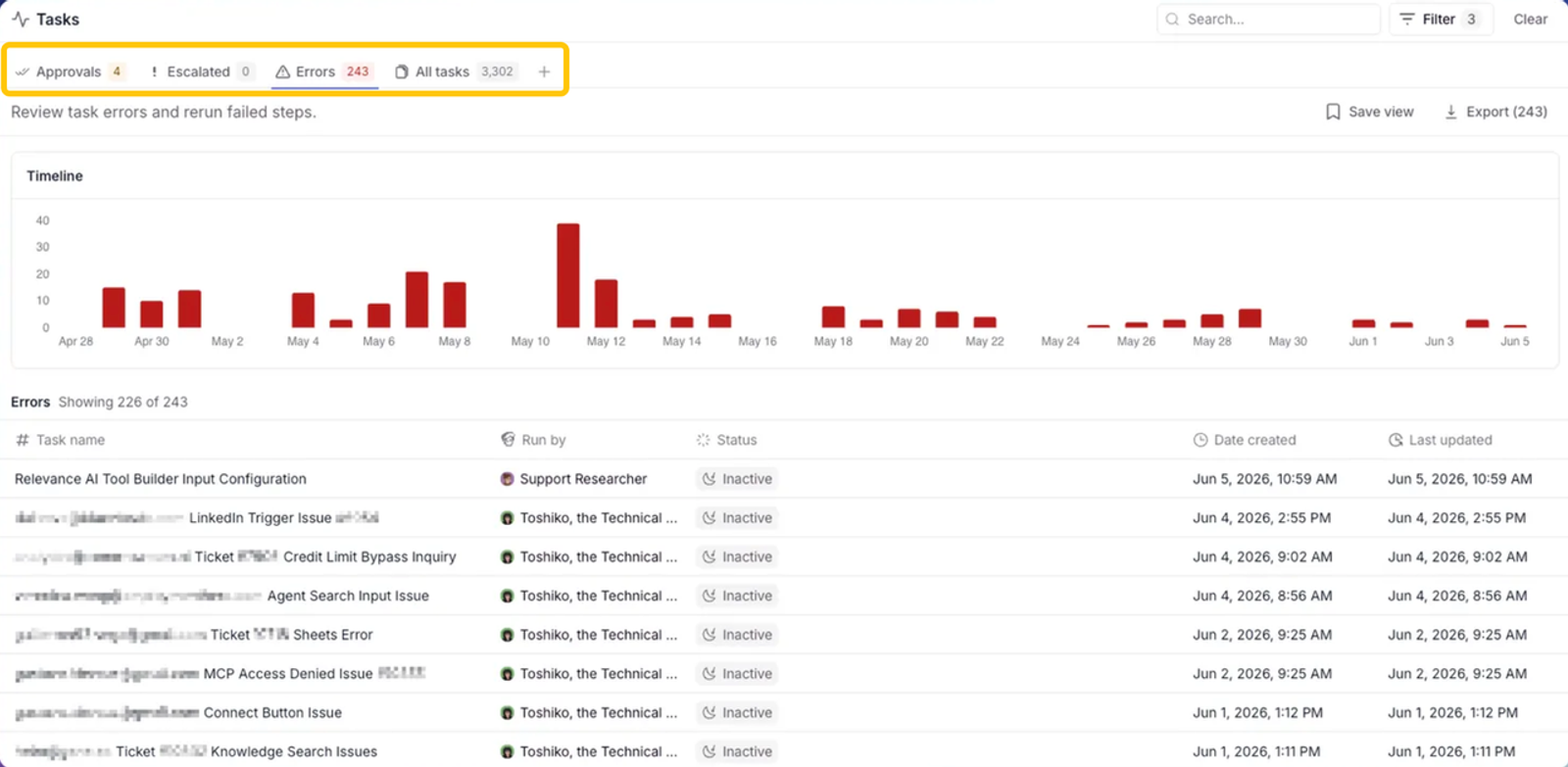 Monitor AI workflow errors and task approvals using Relevance AI, exploring advanced gumloop alternatives.