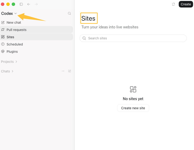 Exploring the new Codex platform feature for creating ChatGPT Sites vs web designer options for live websites.