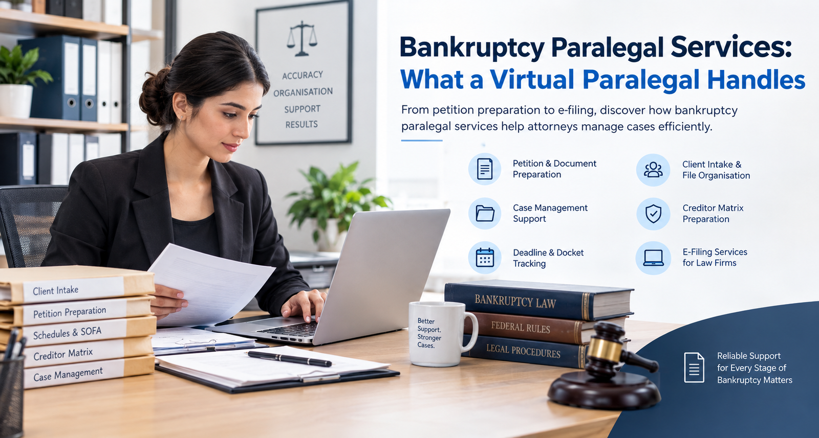 Bankruptcy Paralegal Services: What a Virtual Paralegal Handles - Juris LPO Legal Insights